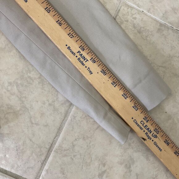 Calvin Klein Blazer Zip Career Blazer Jacket women’s  Size 14 Beige pockets - Picture 10 of 13